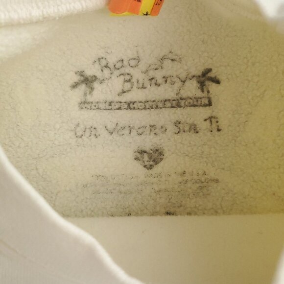 Bad Bunny Sweatshirt Un Verano Sin Ti Thick Fleece Official Merchandise Large - Picture 4 of 14